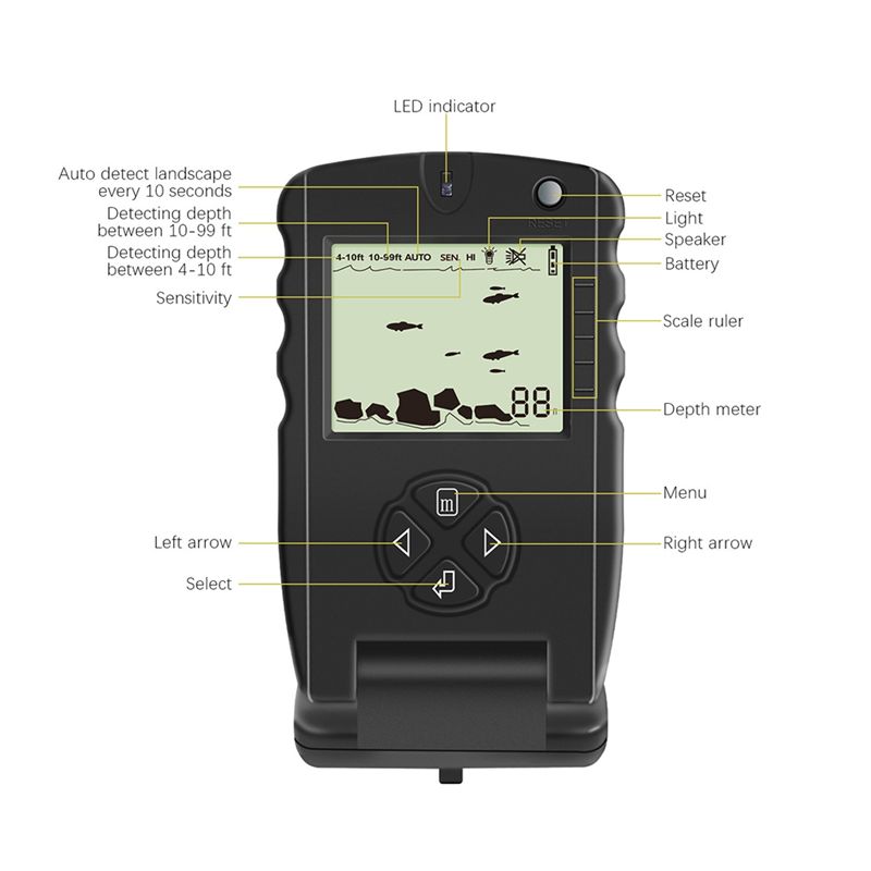New Portable Fish Finder, Ice  - Fish Finder Portable review and price