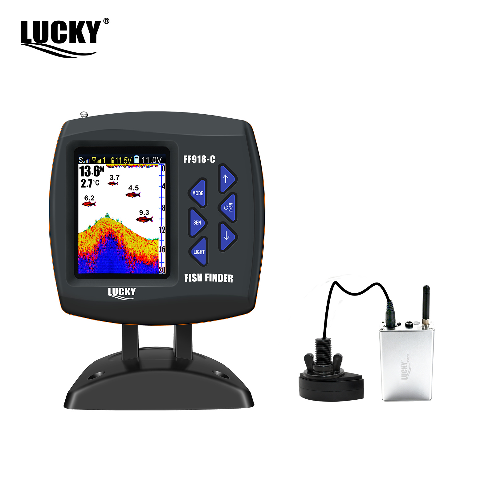 Lucky FF918 Wireless Remote Co - Fish Finder Transducer review and price