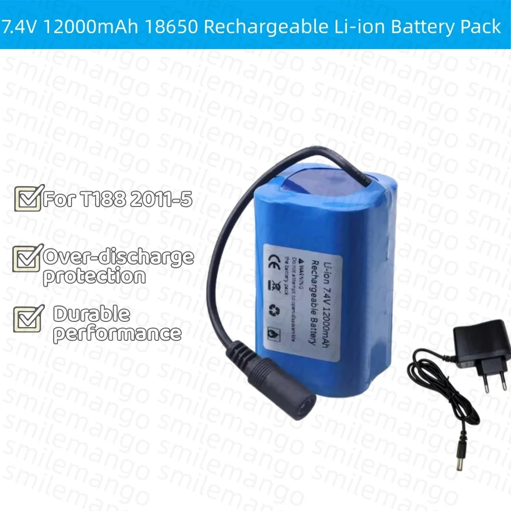 7.4V 12000mAh Battery with USB - Fish Finder Charger review and price