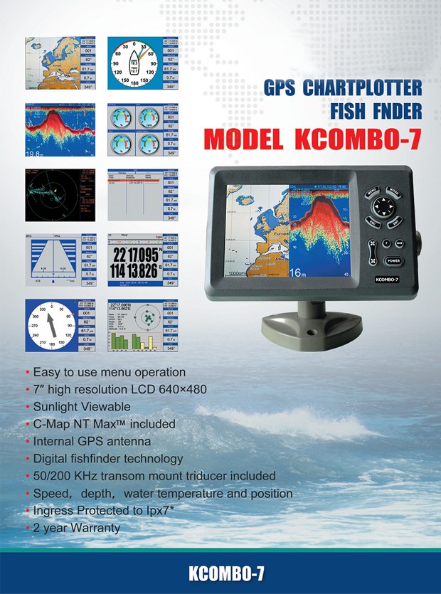 Kcombo-7 7inch ONWA GPS Plotte - Fish Finder Transducer review and price