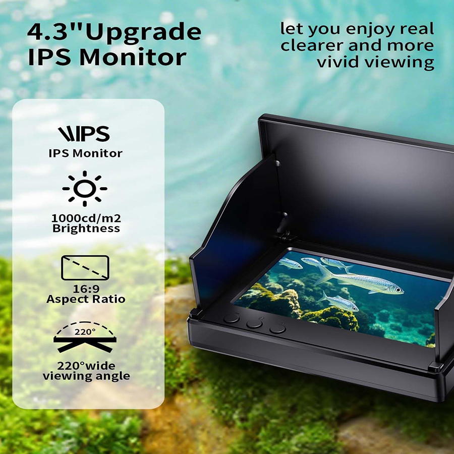 FOURQ Handheld 1080P 4.3'' LCD - Fish Finder Portable review and price