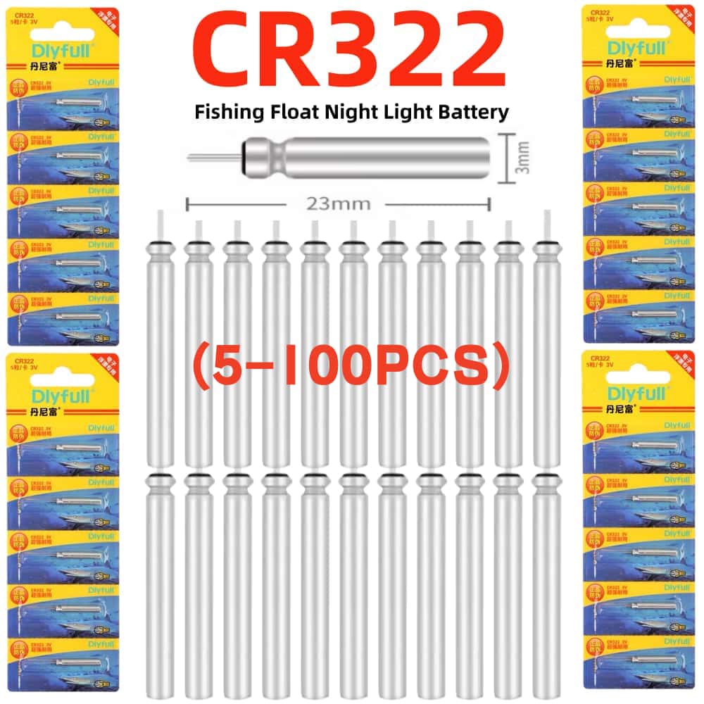 5-200PCS CR322 Fishing Float B - Fish Finder Battery review and price